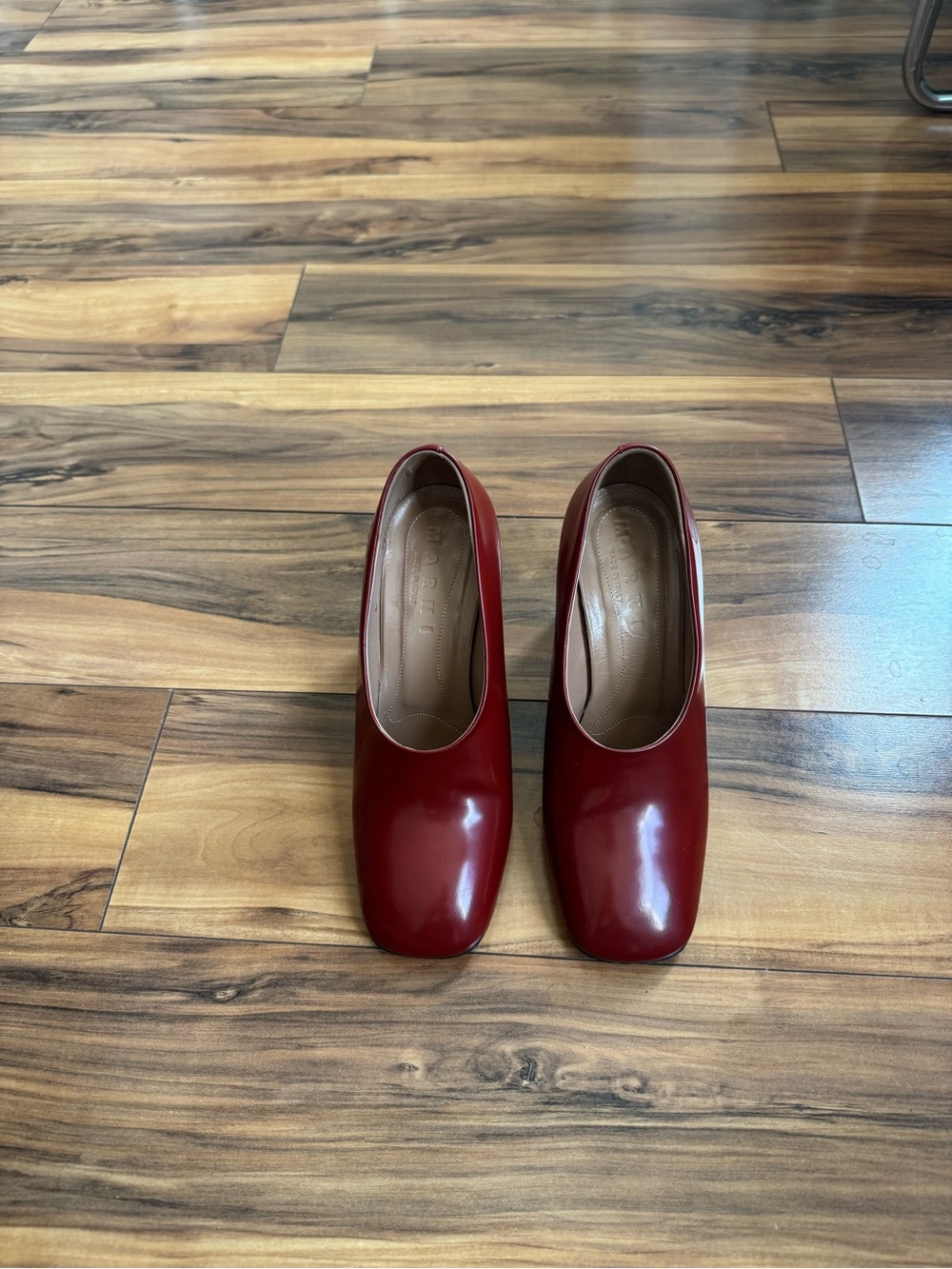 MARNI Red Leather Pumps